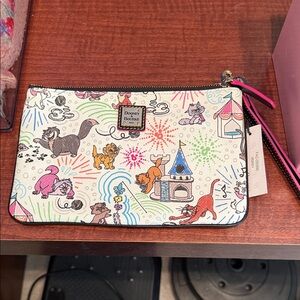 Dooney & Bourke Colorful Cat Print Pouch